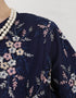 BAJU KURUNG PAHANG MODEN AMBERLEE (NAVY BLUE)